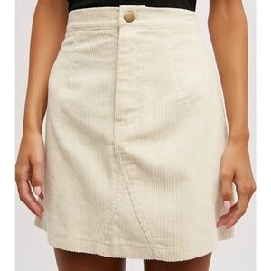 Corduroy mini skirt